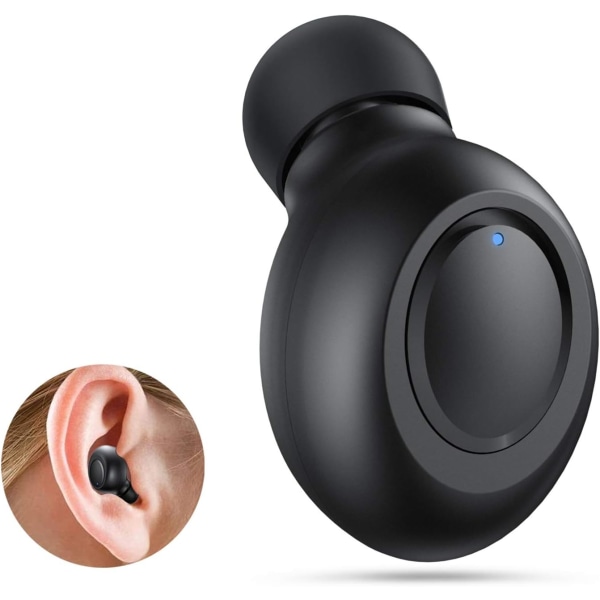 Bluetooth 5.0 trådlösa öronsnäckor, bärbart mini-monohörlurar, stereoljudbrusreduceringssamtal, lång uppspelning, magnetisk USB-laddning i bilen, ej vattentäta