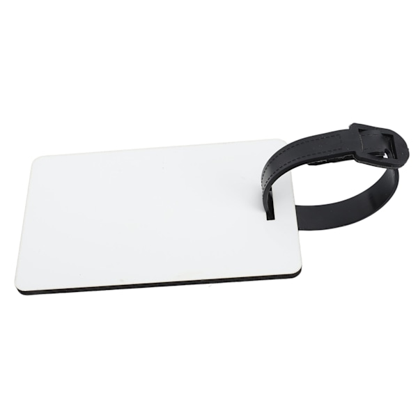 10 st sublimering bagageetiketter i vit MDF, dubbelsidig utskrivbar, iögonfallande tomma bagageetiketter för DIY-resväskor, väskor A1
