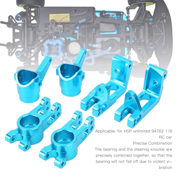 RC Styrkoppssats Ersättning Styrknuckle Fram Bakre C-Navbärare för HSP Unlimited 94762 1/8 RC Bil