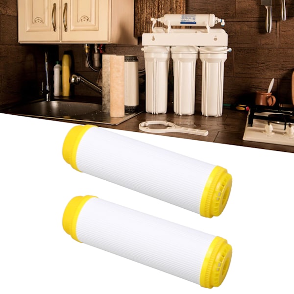 2 st Vattenfilterpatroner 10 tum Aktiverat Kol T33 Universal Design Set Kit för Hemmet
