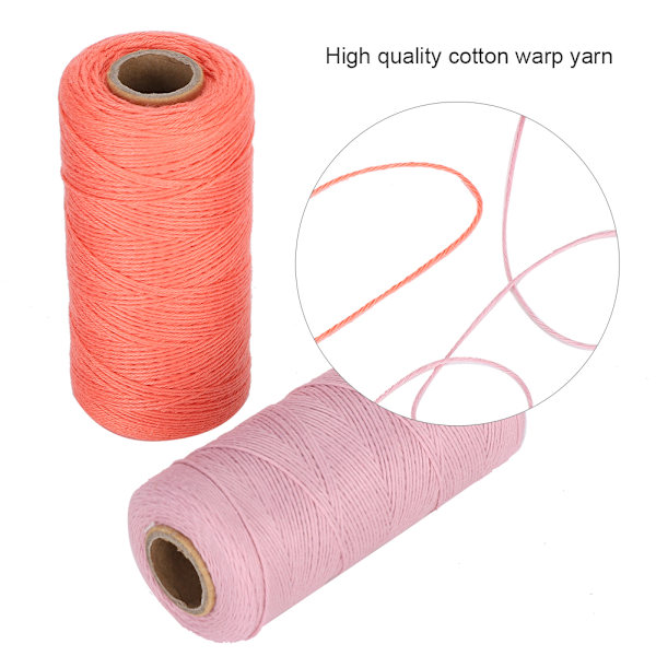 2 st broderimaskin tråd 8/4 varpgarn vävning Carpe Ture bomullsspinning 250 meter