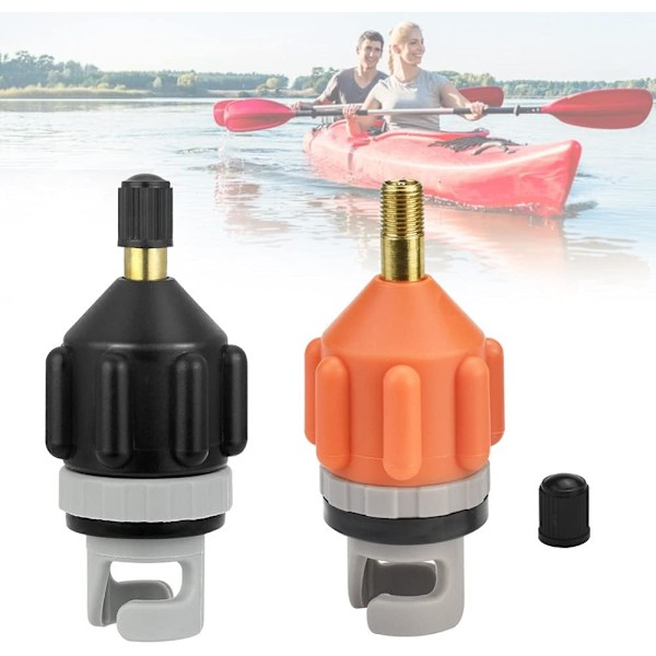 Universal Standard Schrader Luftventil, SUP Pumpadapter för Uppblåsbar Båt med Kompressor eller Däckpump Kompatibel, Lättviktig Portabel för Enkel Användning
