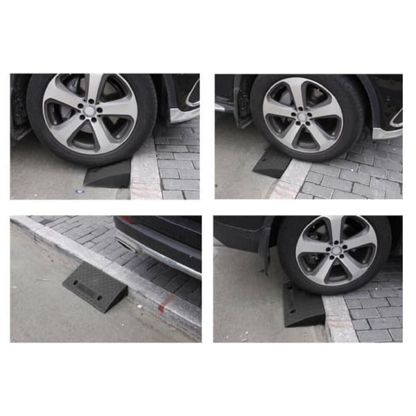 2 stk. bærbare ramper for plastikkantdører, rullestol, mobilitetsscooter, adgangsrampe