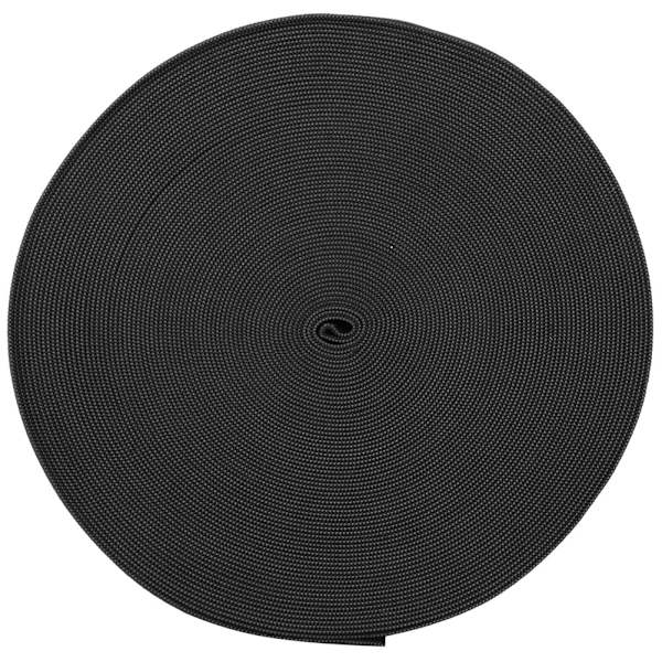 Stickad elastiskt band tjocknar sytillbehör hantverkssamling för skyddskläder manschetterSvart 15 mm bredd