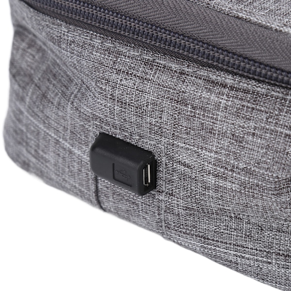 USB-uppvärmd lunchlåda med stor kapacitet, vattentät Oxford-tyg, lätt och bärbar uppvärmd Bento-låda för hem, kontor och resor