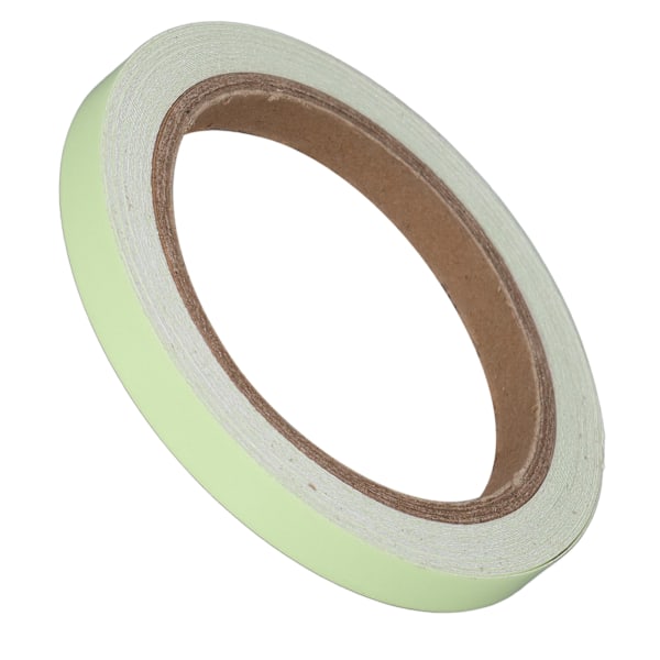 10m längd lysande tejp i mörkret, hårt ljus laddning under UV svart ljus fluorescerande tejp för släta väggar trappor 15mm/0,59in bredd grön