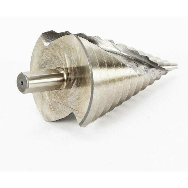 Professionell HSS-stegborr - Skalborr-set, Konborr för rostfritt stål, metall, trä, plast (6-60 mm, skaftlängd: 12 mm)