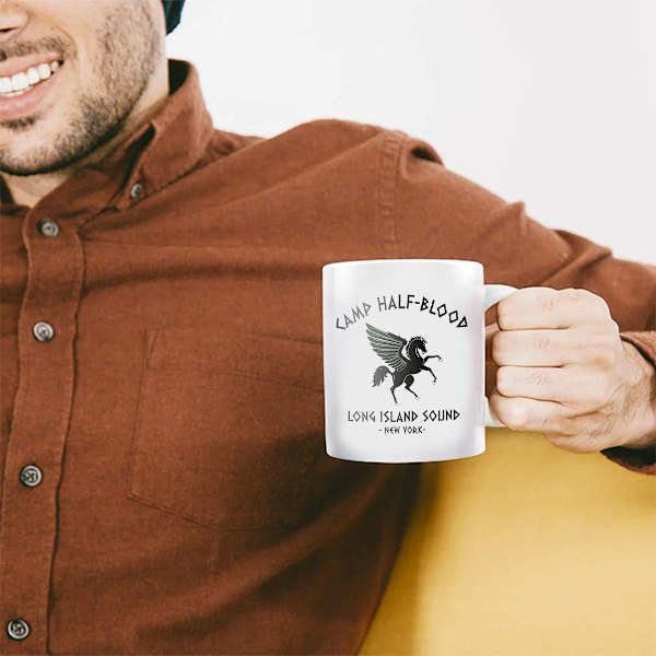 Camp Half Blood Mugg För Kännaren: Fira Din Kärlek Till Grekisk Mytologi Med En Mugg Som Stoltserar Med Livfull Grafik, Fint Hantverk Och En