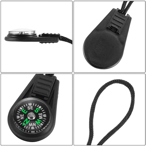 Mini överlevnadskompass 10-pack - Utomhus camping vandring fickkompass vätskefylld minikompass för armband halsband nyckelring