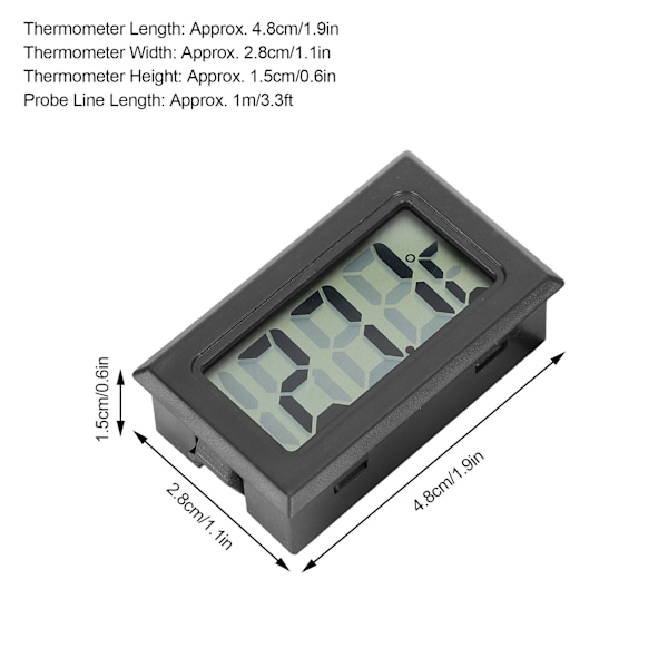 2 st digital termometer för akvarium med sond