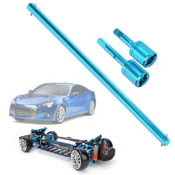 Aluminiumlegering Propelleraxel och Axeluppsättning för Tamiya TT01 RC Bil Uppgradering Modifikation