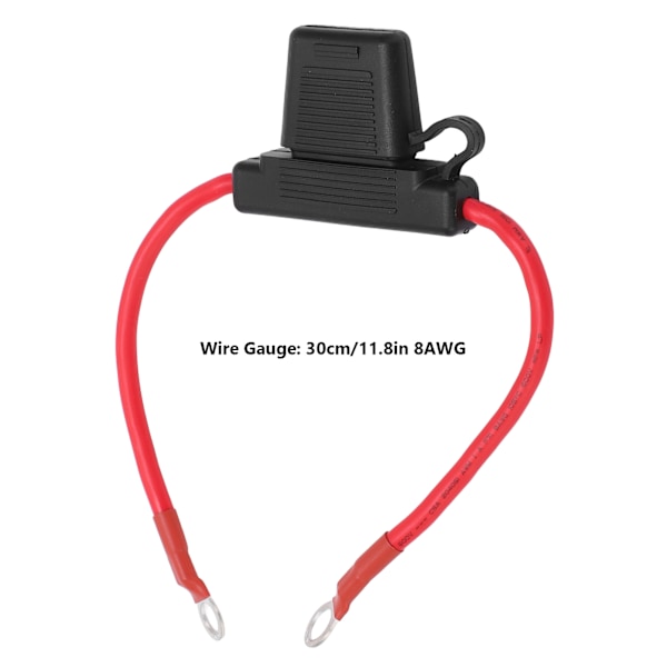 8AWG Inline Säkringshållare med 80A Blad Säkring Vattentät Kretsar Skydd för 12‑24V Fordon Fartyg