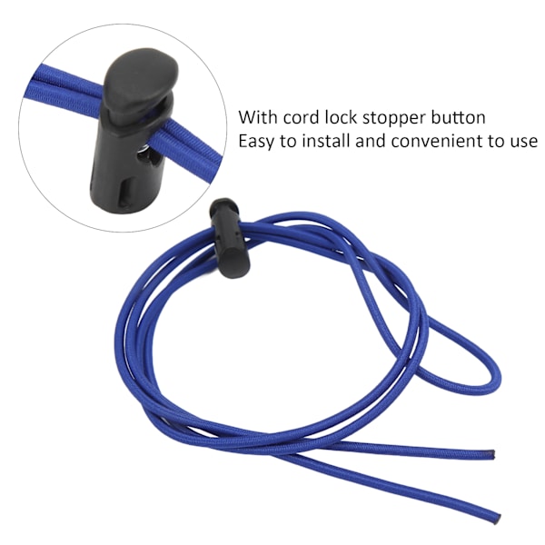 2PCS Elastisk Gummiband Simglasögon Rem Ersättningssats Dykning Snorkling Rem Sladd Justerbar RepBlå