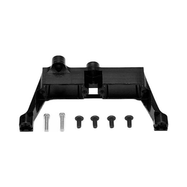 Differentialspärrfäste i aluminiumlegering, servofäste för Traxxas TRX4 1/10 RC-bil, svart