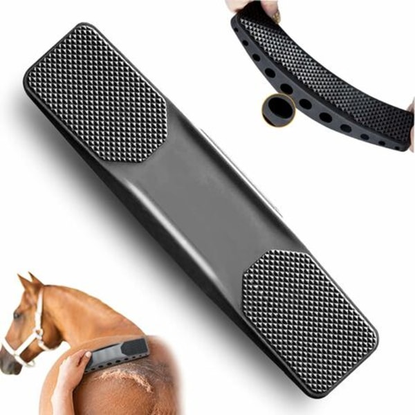 Neige-Horse Grooming Brush 6-i-1 hästhårmassageborste Hästvårdsmassage, för att ta bort torrt och löst hår från hästar och stora hundar