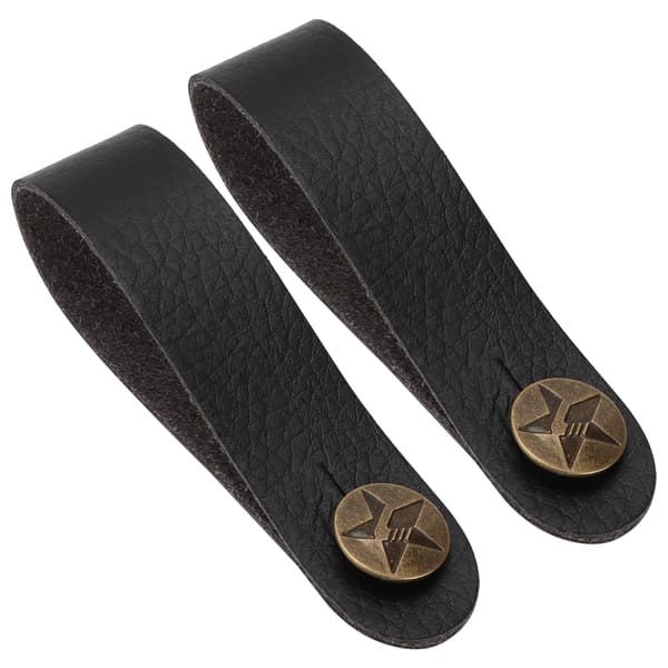 Gitarrbandslås, Läderhuvudstocksband Gitarrhalsband, Stark Mikrofiber PU Läder Gitarrhalsbandsremknapp för Akustiska Elektriska Basgitarrer