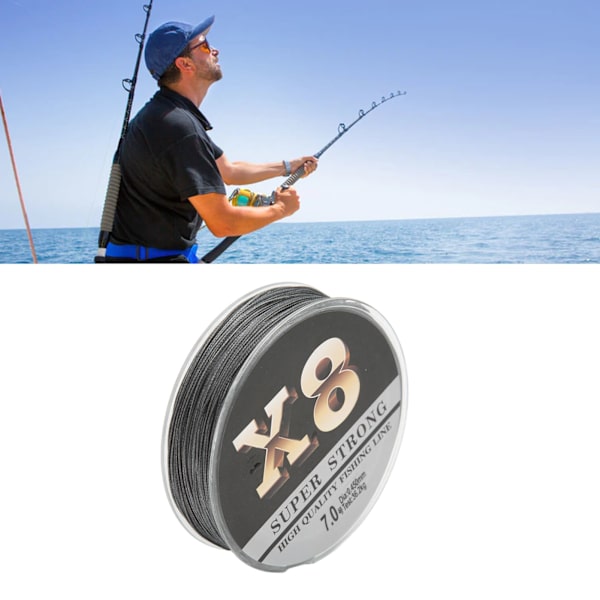 100m Fiske Linje Slitstark Flätad Fiske Wire Stark Dragkraft Linje för Damm Reservoar Storlek 7 ( 0.45mm 36.2kg)