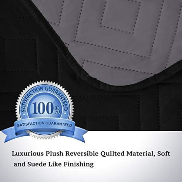 Svart Recliner Protector - Liten Recliner 7969