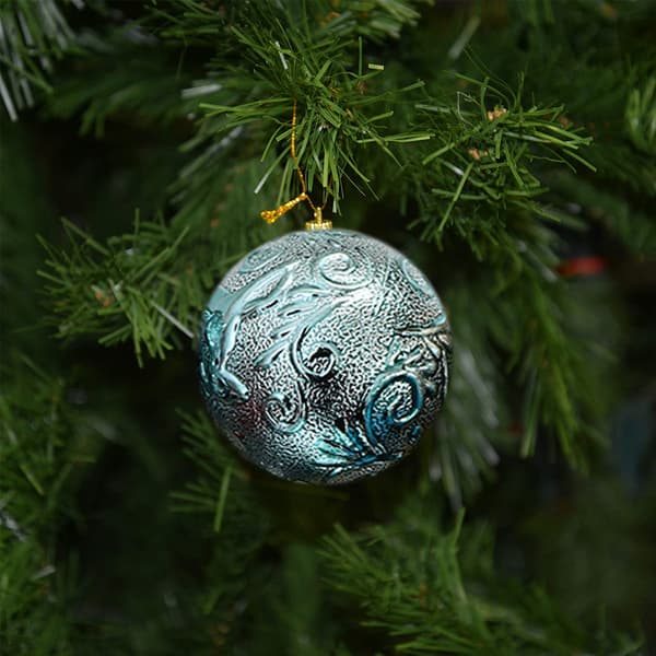 Juletræspynt Kugler - Dekorerede Julekugler green
