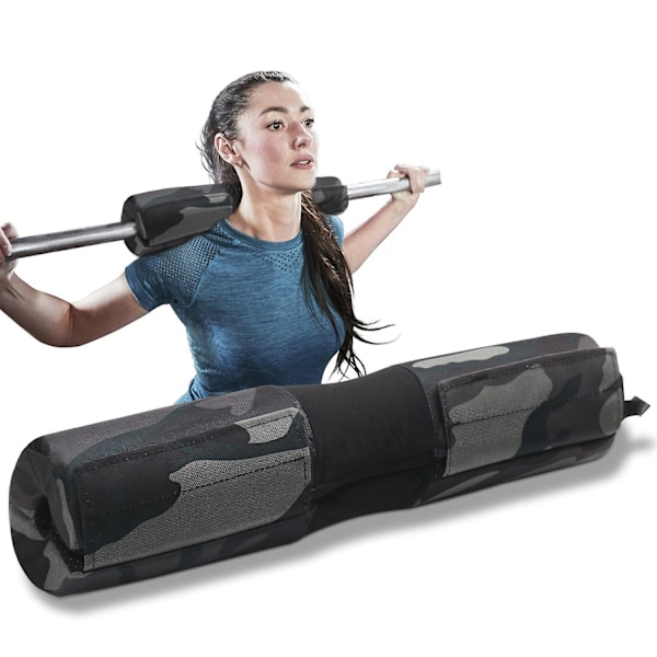 Mkk Barbell Pad, Barbell Squat Pad, Barbell Nackskydd Olympisk Bar Pad Sidohake, Och Loop Fast Design Skumgummi Stödplatta För Nacke Axel A