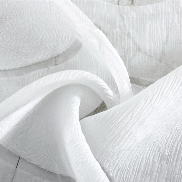 3 st/set Dubbel Färg Polyester Fönstergardin Nyans Blackout Sovrum Vardagsrum (Vit)