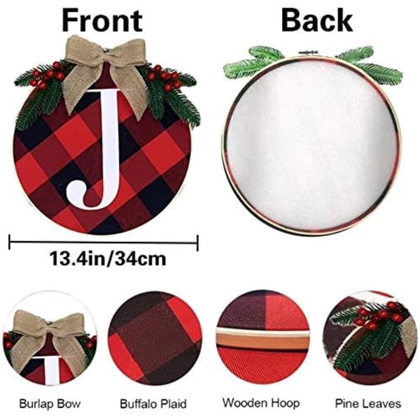 Högkvalitativt Filtmaterial, Perfekt För Jul Och Vinter, Förmonterad Jutehängande Dekor, Dekorativ Klockrosettkrans för Bondgård Inomhus Utomhus