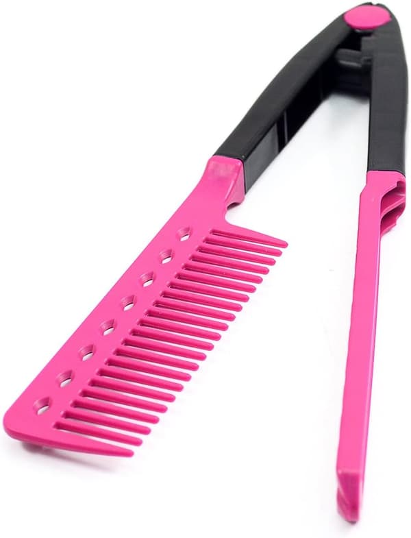 Frisör DIY Styler Plattänger Vikbar V Form Kam, Sva
