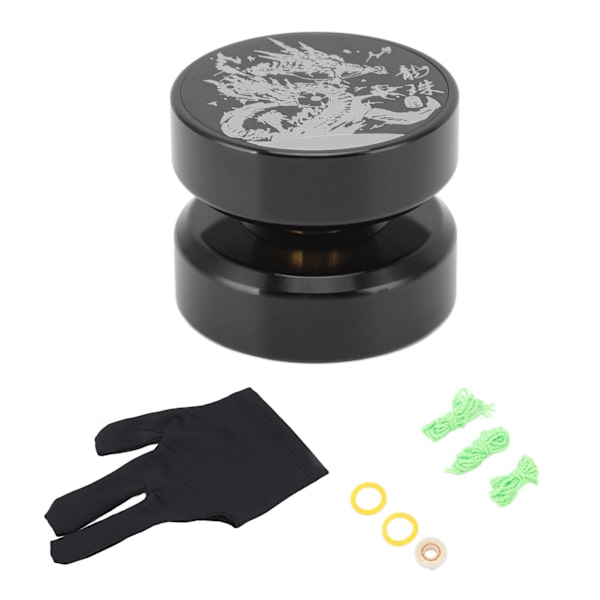 Alloy Yoyo Vuxen Spelare Utsökt Yoyo Leksak med Packning Ersättning Lager för Tävlingsspel Svart