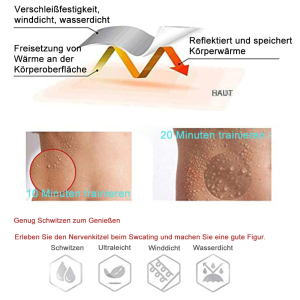 Högpresterande bastudräkter träningsdräkt bastu