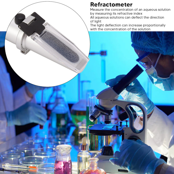 Brixmätare refraktometer 10‑30% aluminium bärbar handhållen sockerhalt hydrometer för frukt honung andra sockerhaltiga drycker