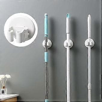 5 Stykker Moppeholder, Selvklæbende Moppeorganisator uden Punktering (Hvid), 7,5*7,5*6cm