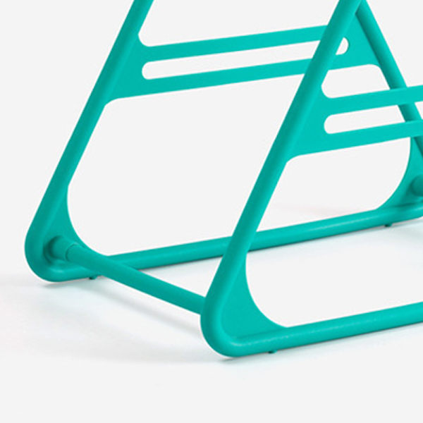 Hängare Förvaringsställ PP Triangulär Rundad Design Hylla Multifunktionell Organizer Grön