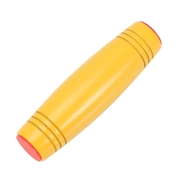 Portabel Storlek Fokus Fidget Hand Leksak, Oändlig Flip Nyhetspresent för Barn Vuxna Gul Trä