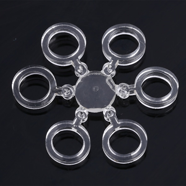 40 st 5 mm fiskeelastiska PVC-band transparenta karptillbehör (5 mm, 40 st/förpackning)