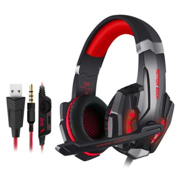 PS4 Headset, PS5 Headset med mikrofon Xbox PC Switch Gaming Headset m