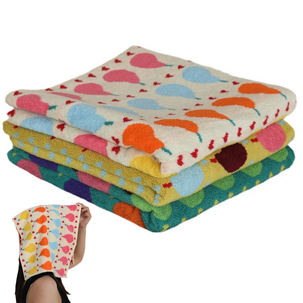 Badlakan - Bomull, 3-pack, Handdukar för Badrum 13,4 x 29 Tum Extra Stora Badlakan, Grön+Gul+Beige