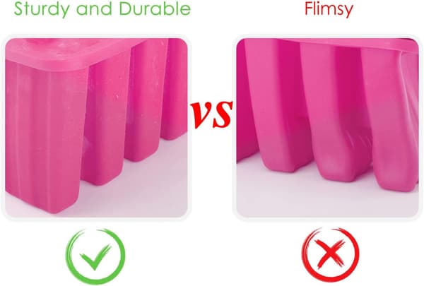 Silikone Ispindeforme, Perfekte til at Lave Hjemmelavede Ispinde, Ergonomisk Design for Nem Håndtering, Genanvendelig Fleksibel Fødevaregodkendt Ispind til Flere Formål