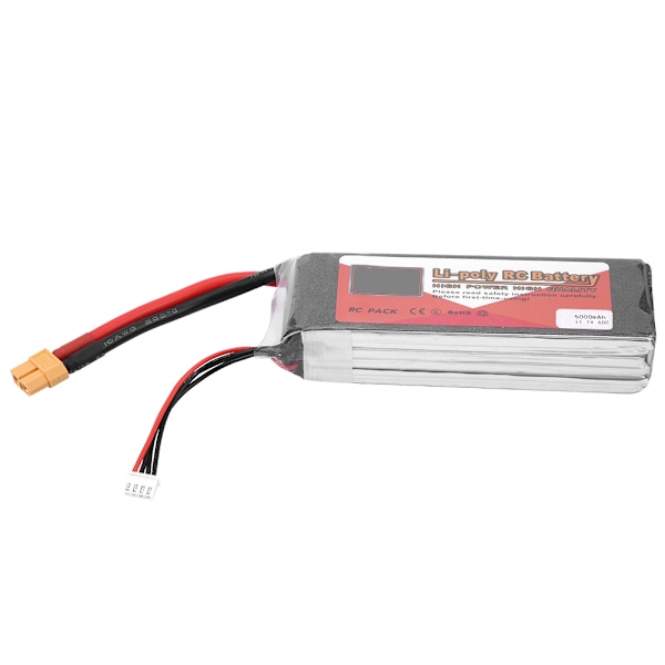 ZOP POWER 3S 11.1V 5000mAh 60C Uppladdningsbart LiPo-batteri med XT60-kontakt (5000mAh 60C)