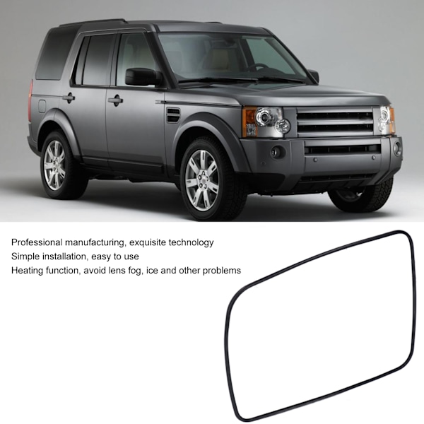 Uppvärmd backspegelglas Klar sikt Backspegelglas Ersättning för Land Rover Discovery 3 2004‑2009 Vänster