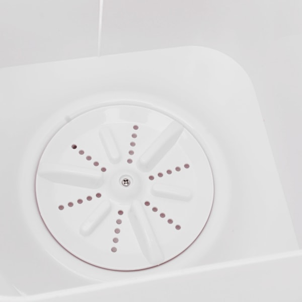 Mini tvättmaskin 5L kapacitet säker effektiv 3 hastigheter timing bärbar tvättmaskin för underkläder babykläder strumpor vit