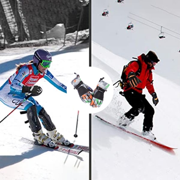 Ski Snowboardhandskar, Vattentäta Vintervarma Handskar, Kalla