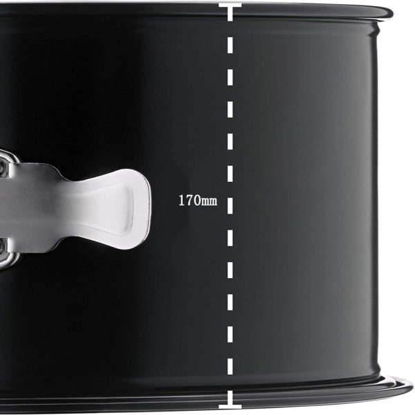 Original bakform, hög springform, platt botten, för 1/2 receptportion, extra hög kant, non-stick beläggning