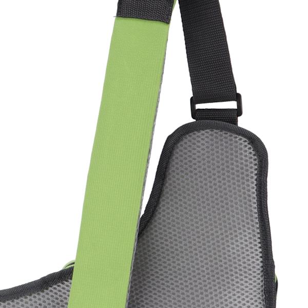 Polyester Multifunktionell Fiskeutrustning Crossbody Väska med Justerbara Axelremmar (Grön)