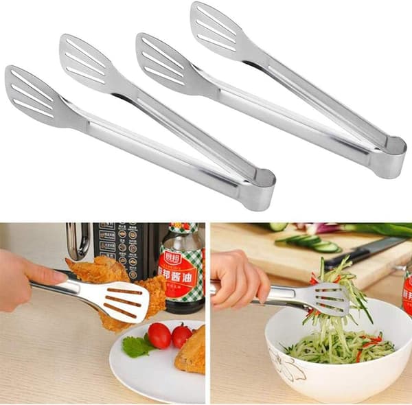 Bufféverktyg för fest och bröllop, 3 st serveringstänger, rostfria redskap, silver