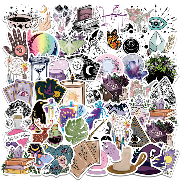 Coola Häxdekaler, Klassiska Coola Vinyl Vattentäta Häxdekaler 50 st, Cykelhjälm Motorcykelväska Laptop Scrapbook, Skateboard Stickers