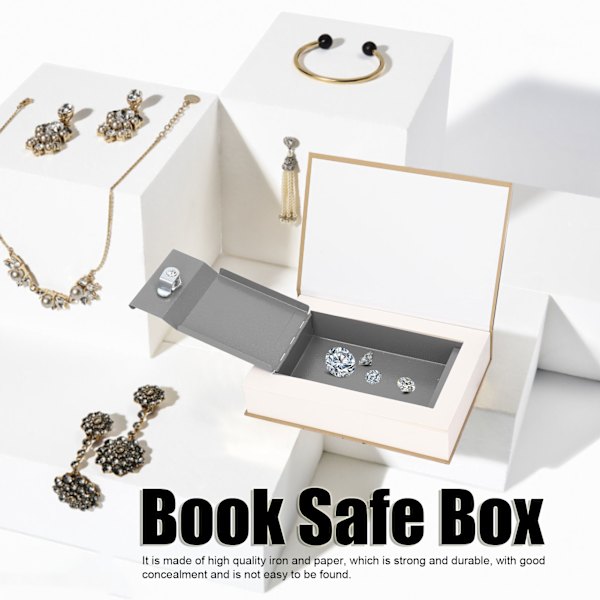 Diversion Book Safe Simulation Sturdy Book Safe Storage Box with Key for Home Travel