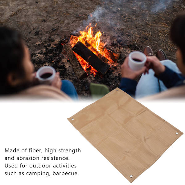 Flamskyddande tyg värmeisolering brandskyddad fiberfilt för utomhuscamping grill 60x80cm