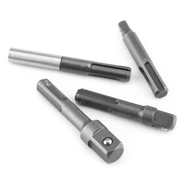 SDS Plus skaft til 1/4\" Hex Socket Adapter, kuglelåsdesign sikrer sikker forbindelse, universelt SDS Plus skaft passer til de fleste boremaskiner, kraftig