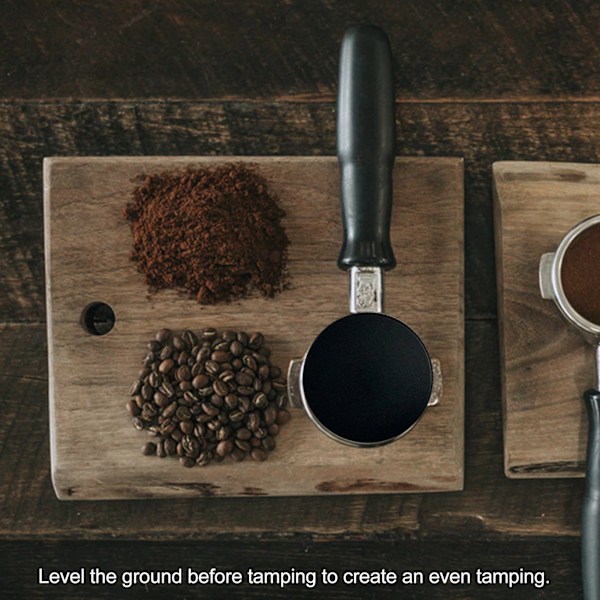 Kaffedistributör Justerbar Djup Tamper Press Hammer Distributionsverktyg för Hemmakontor 53mm / 2.09in