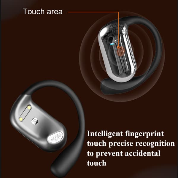 HD Lydkvalitet Oversettelsesørepropper, Bluetooth 5.4 Trådløse Ørepropper med Smarte Berøringskontroller, Hurtigladeetui for iOS Android, Ideell for Reise